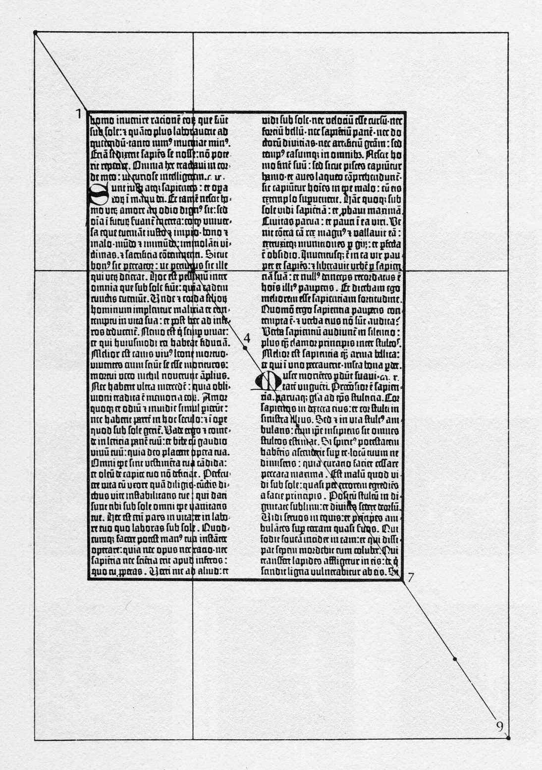Johannes Gutenberg — Page of the 42 line bible