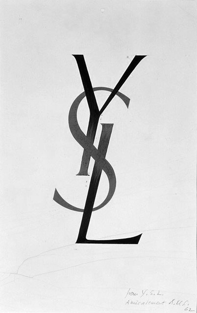 A.M. Cassandre Pour Y.S.L. Amicalement A.M.C. 1962