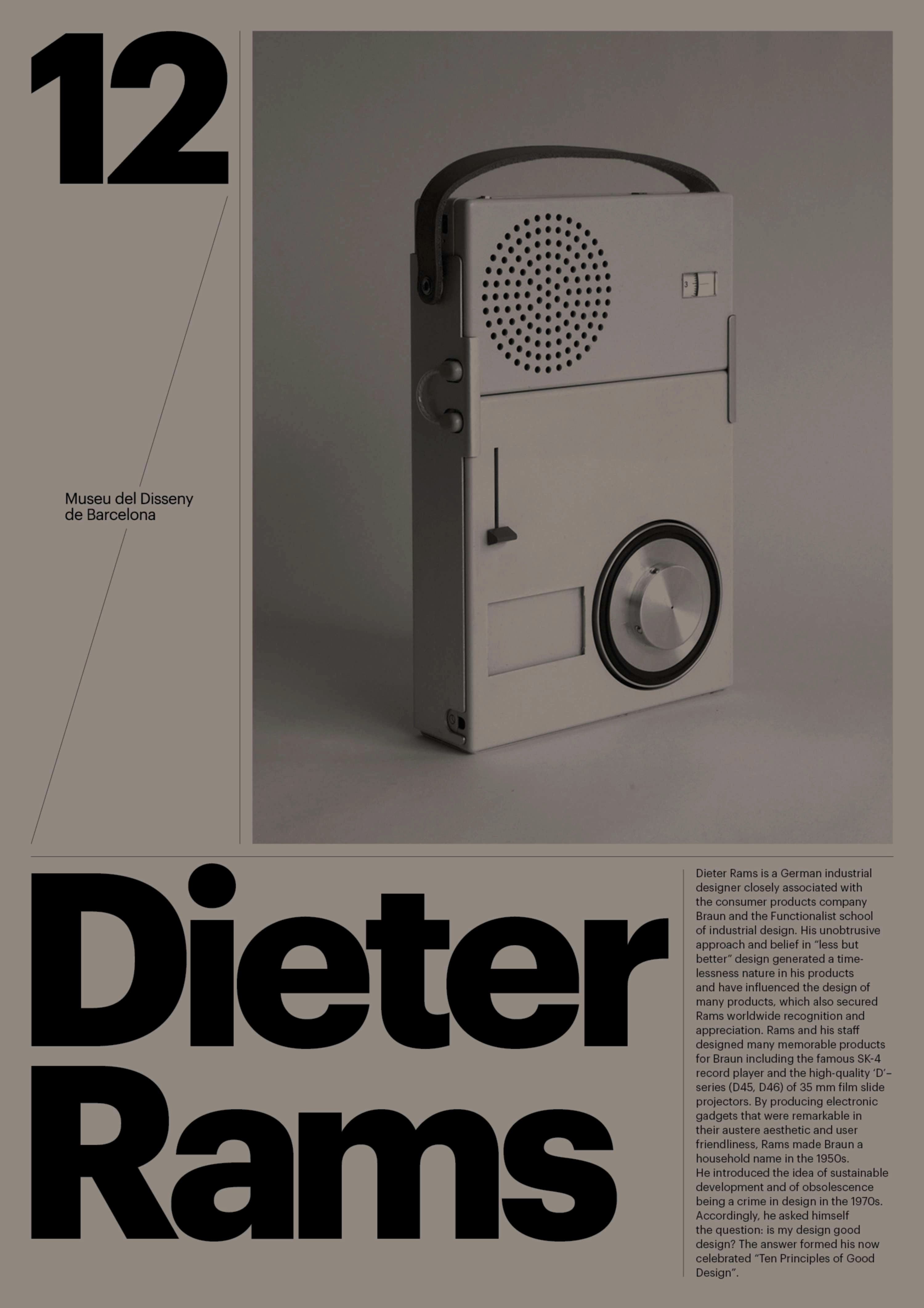 Barcelona Design Museum Poster Dieter Rams